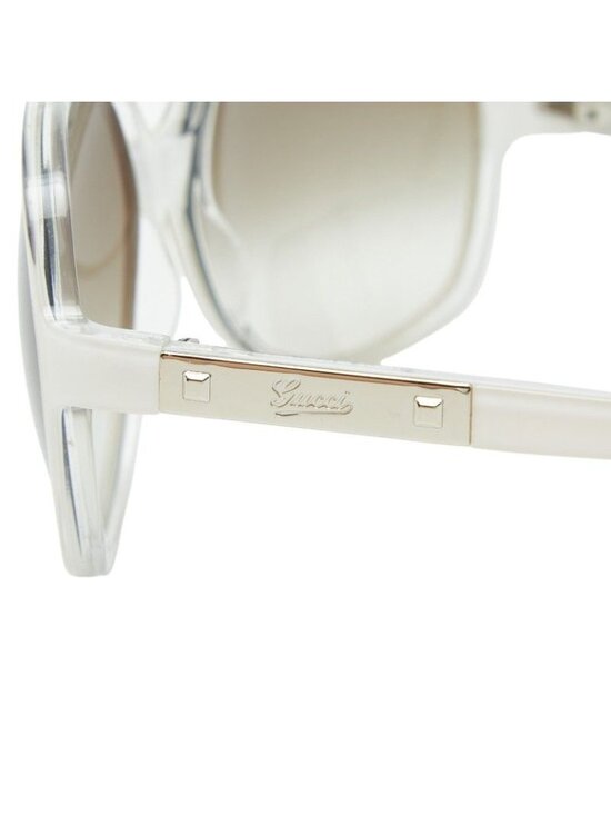 Gucci Logo Sunglasses White Acetate Eyewear main image 7